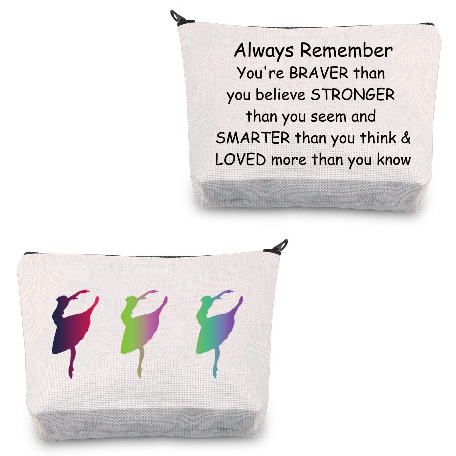 CMNIMBallet Dancer Gifts Ballerina Makeup Bag Ballet Cosmetic Bag Ballet Lover Gifts Ballet Teacher Gifts Ballerina Gifts for Women Ballet Zipper Pouch Travel Bag (Ballet Dancer Gifts), Ballet Dancer