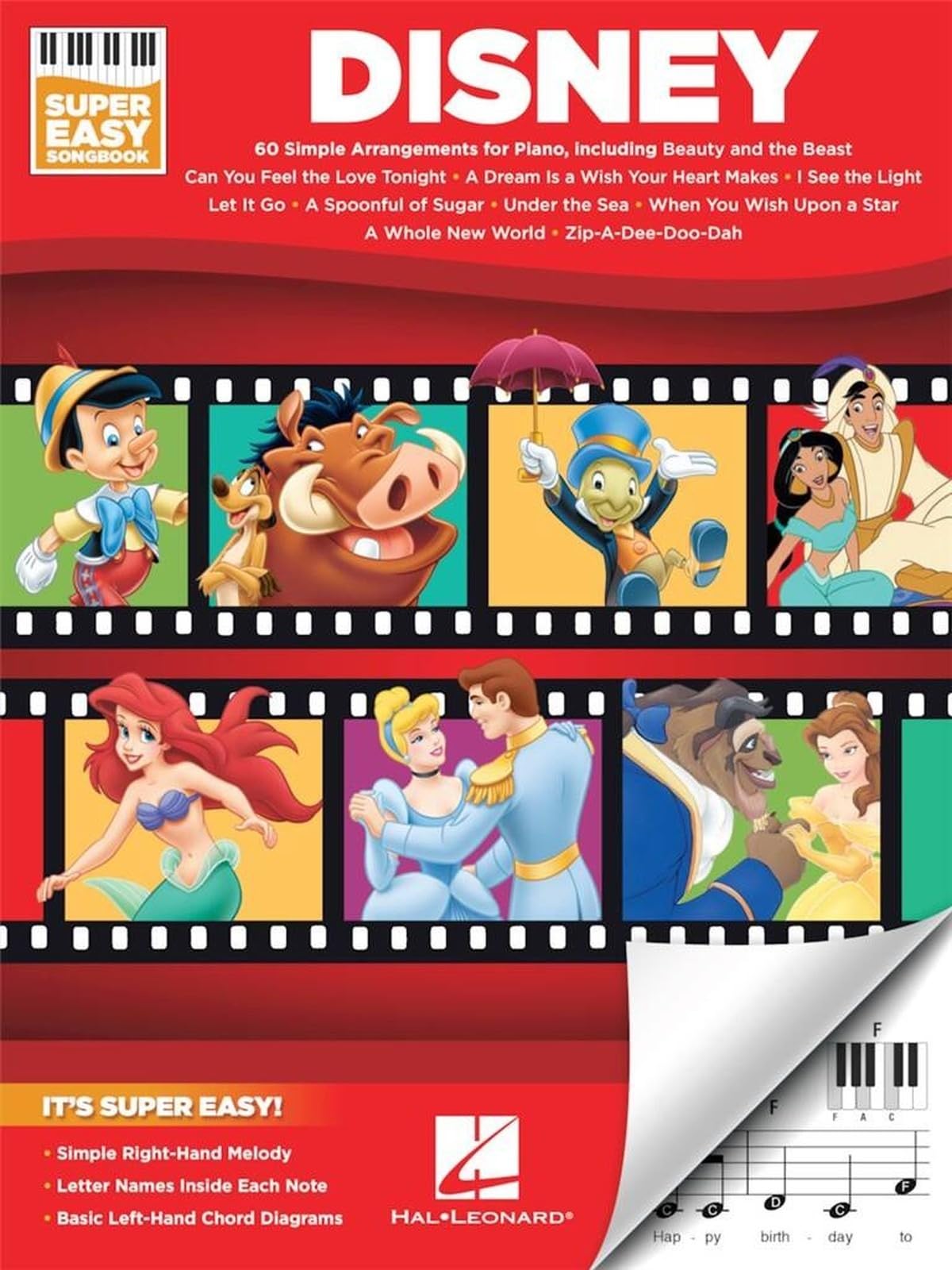Disney - Super Easy Songbook - Paperback Corp, Hal Leonard book