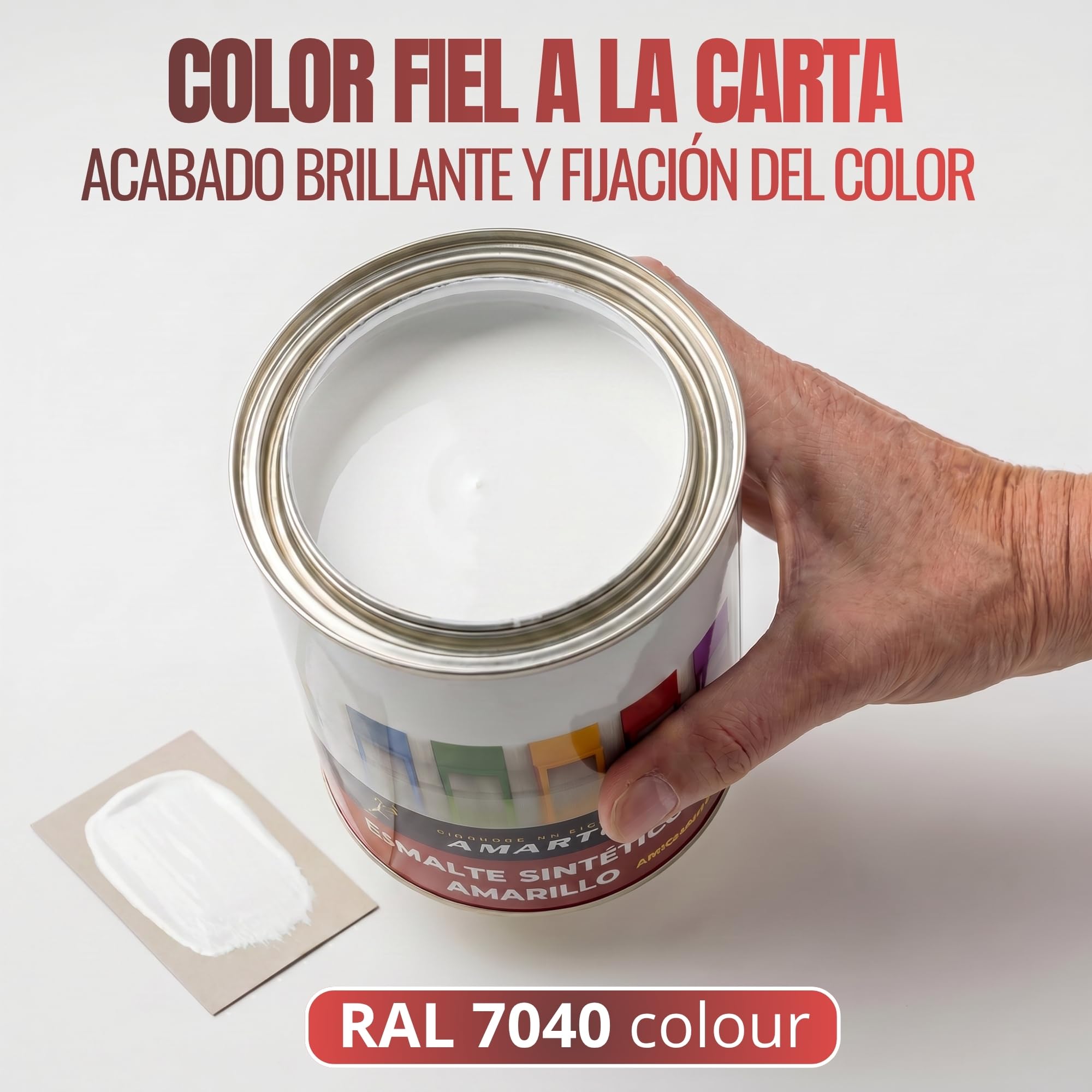[375ML Blanco] Esmalte Antioxidante Brillante Secado Rápido, Esmalte directo sobre óxido Interior Exterior Protege Hierro Madera Metal de Alta Adherencia Fácil Aplicación