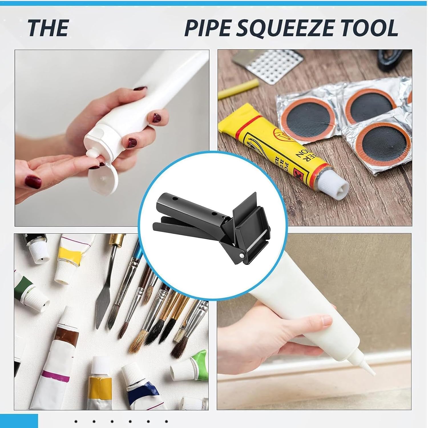 Metal Tube Squeezer - Heavy-Duty Tube Wringer Tool, Efficient Silicone Dispenser | Tube Press for Cosmetics, Paint, and Hair Dye, Tube Extrusion and Squeezer Press for Precise Dispensing.