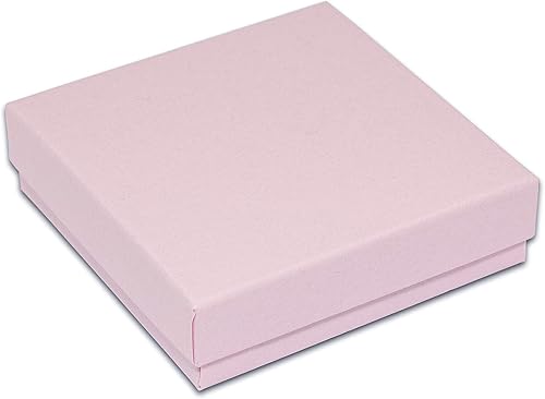 Miniatura 9 de TheDisplayGuys - Paquete de 25 cajas de regalo de papel de cartón relleno de algodón #33, color rojo mate (3.5 x 3.5 x 1.0 pulgadas), para regalo,