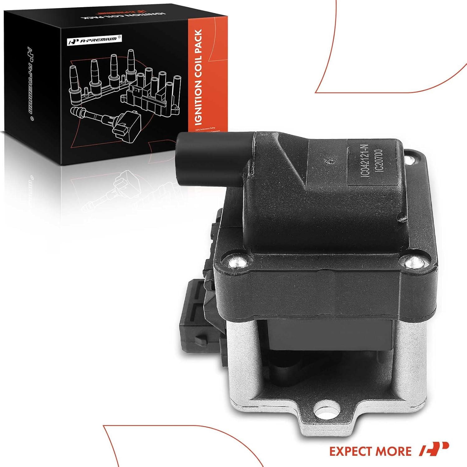 A-Premium Engine Ignition Coil Pack Compatible with Seat Cordoba Volkswagen Cabrio Combi Derby EuroVan Golf Jetta Panel Passat Van