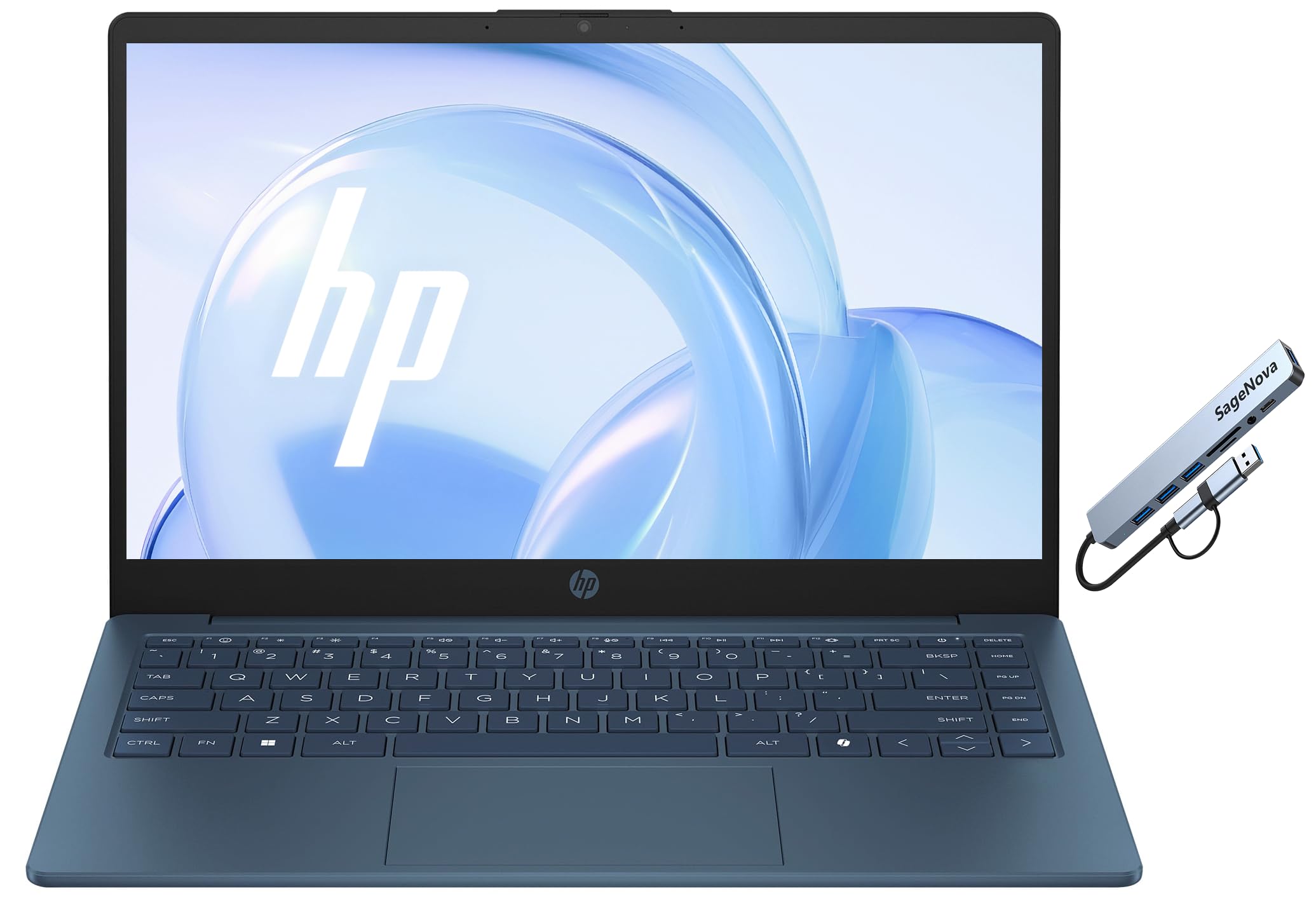 HP 14" Business Laptop Computer, Microsoft Office 365 Included, 4-Core Intel Processor, Windows 11 (128GB Storage)