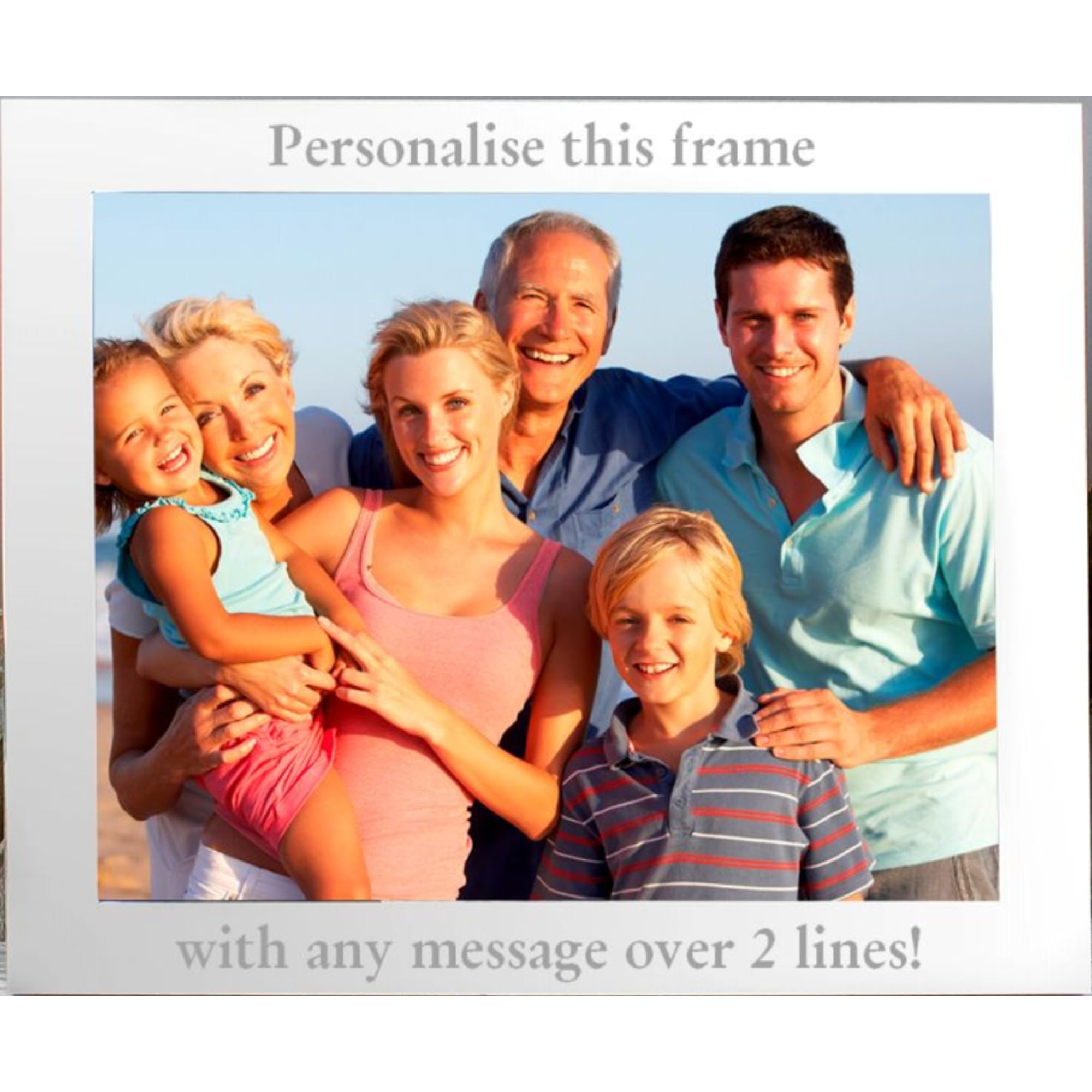 Personalised Landscape Photo Frame. 10x8 Frame