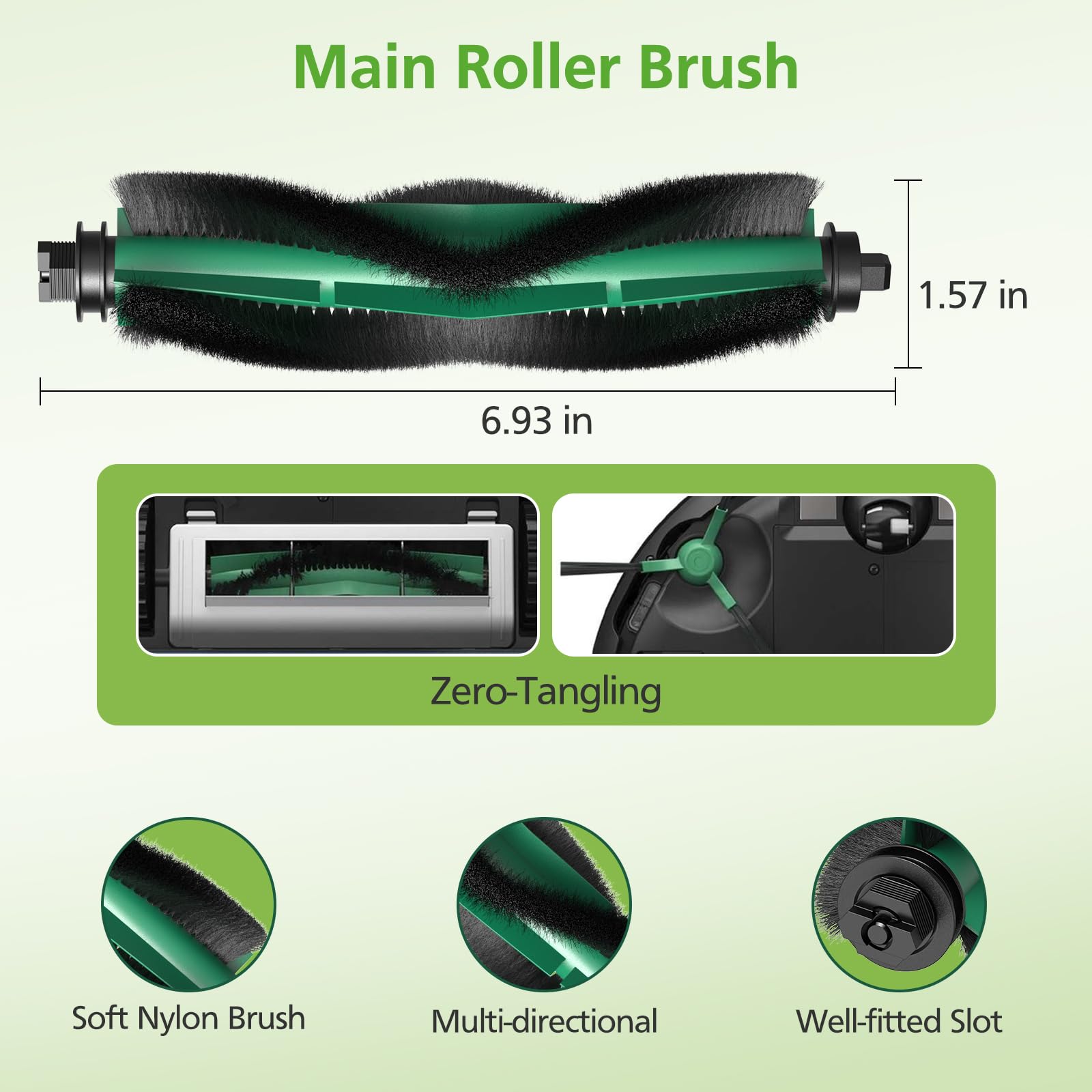 Combo 2 Essential Accessoires, opzetstuk voor IRobot 105 Combo, Reserveonderdelen : 2 hoofdborstels, 6 zijborstels, 4 HEPA-filters, 6 stofzuigerzakken