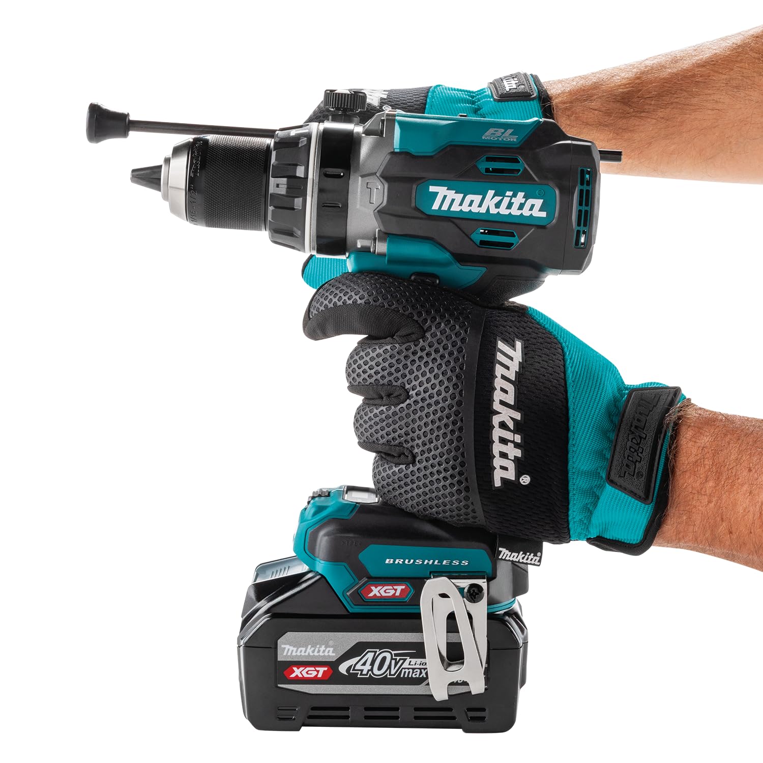 Makita HP003GU201 Akku-Schlagbohrschrauber, 40V max., 4,0 Ah, 2 Akkus, Ladegerät, im MAKPAC