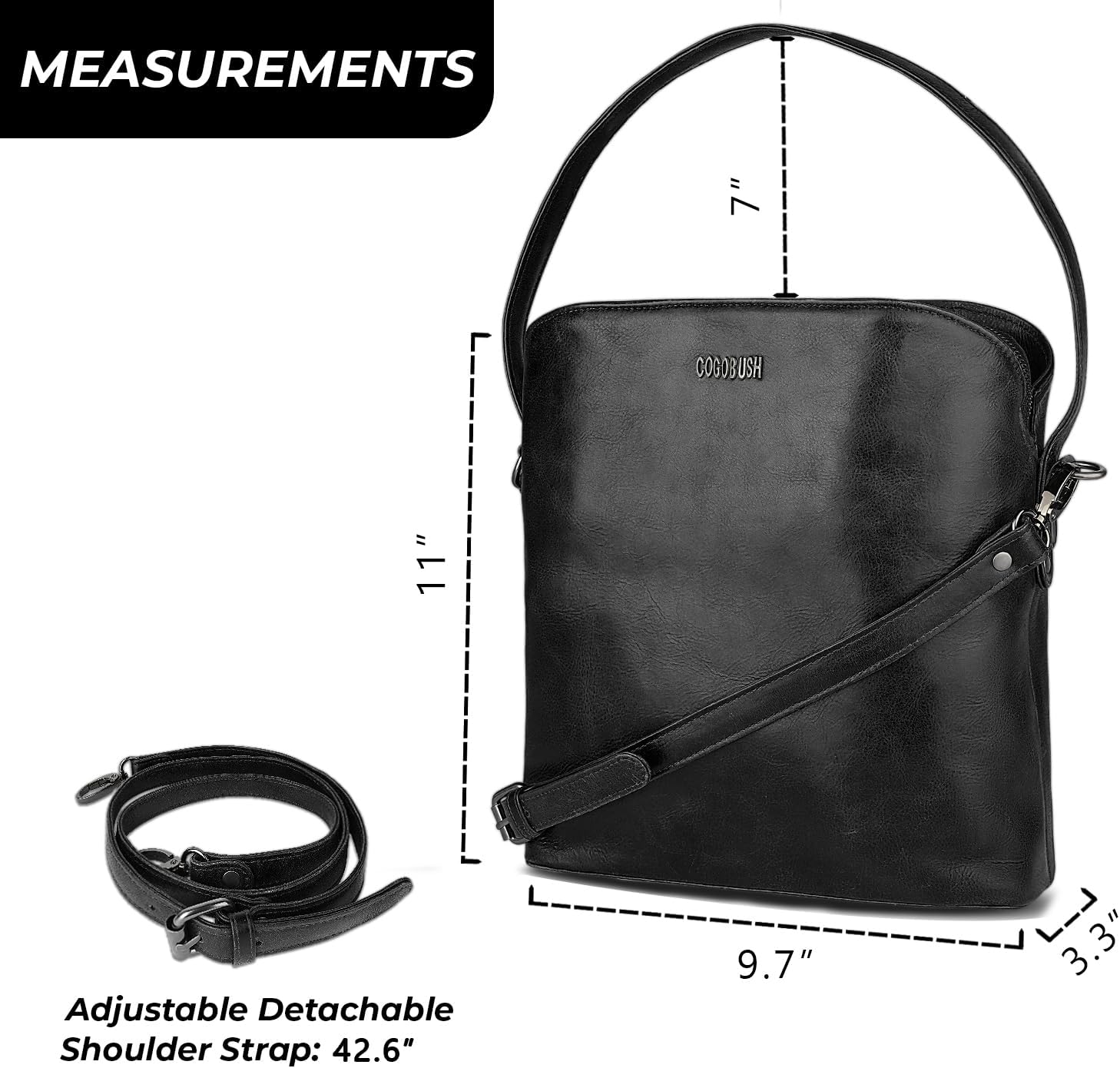 Structured Mini Crossbody Sling Bag For Women – Genuine Leather Shoulder Handbag With Firm Shape