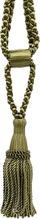 TBCC055-SPR24 8362 - Alzapaños de Borla Decorativa (14 cm, 61 cm), Color Verde