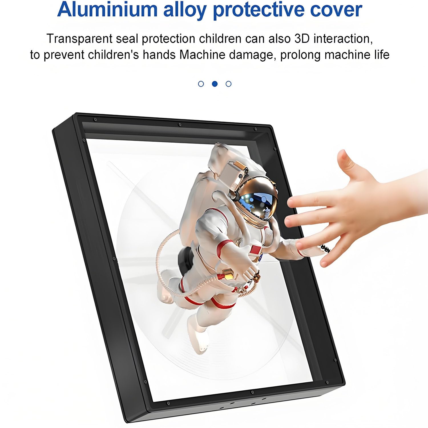 Holograficzny wentylator Holograficzny projektor obsługuje połączenie Wi-Fi 576 HD LED Przenośna konstrukcja, projektor holograficzny HD LED Holograficzny wyświetlacz (65cm)