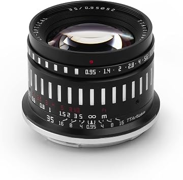 TTARTISAN 35mm F0.95 APS-C Large Aperture Manual Focus Mirrorless Cameras Lens for Z Mount Compatible Like Z50