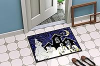 Vista 274 de Caroline's Treasures PJC1117JMAT - Felpudo para puerta delantera de 24 x 36 pulgadas, tapete antideslizante lavable de pelo bajo, 24 x 36 pulgadas