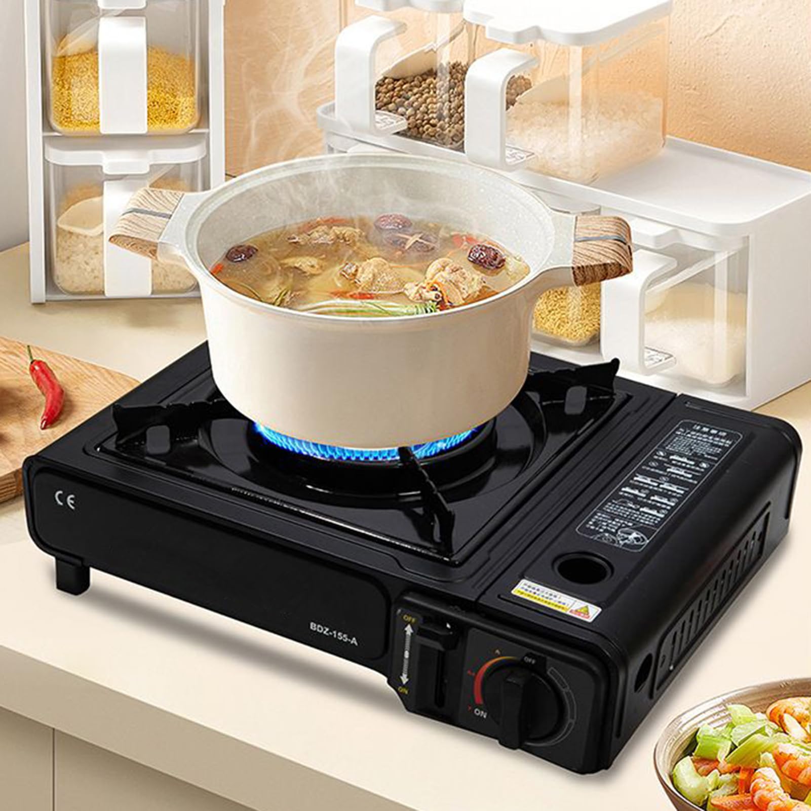 Réchaud Cuisson Brûleur De Cuisinière Allumage Automatique Contrôle Précis