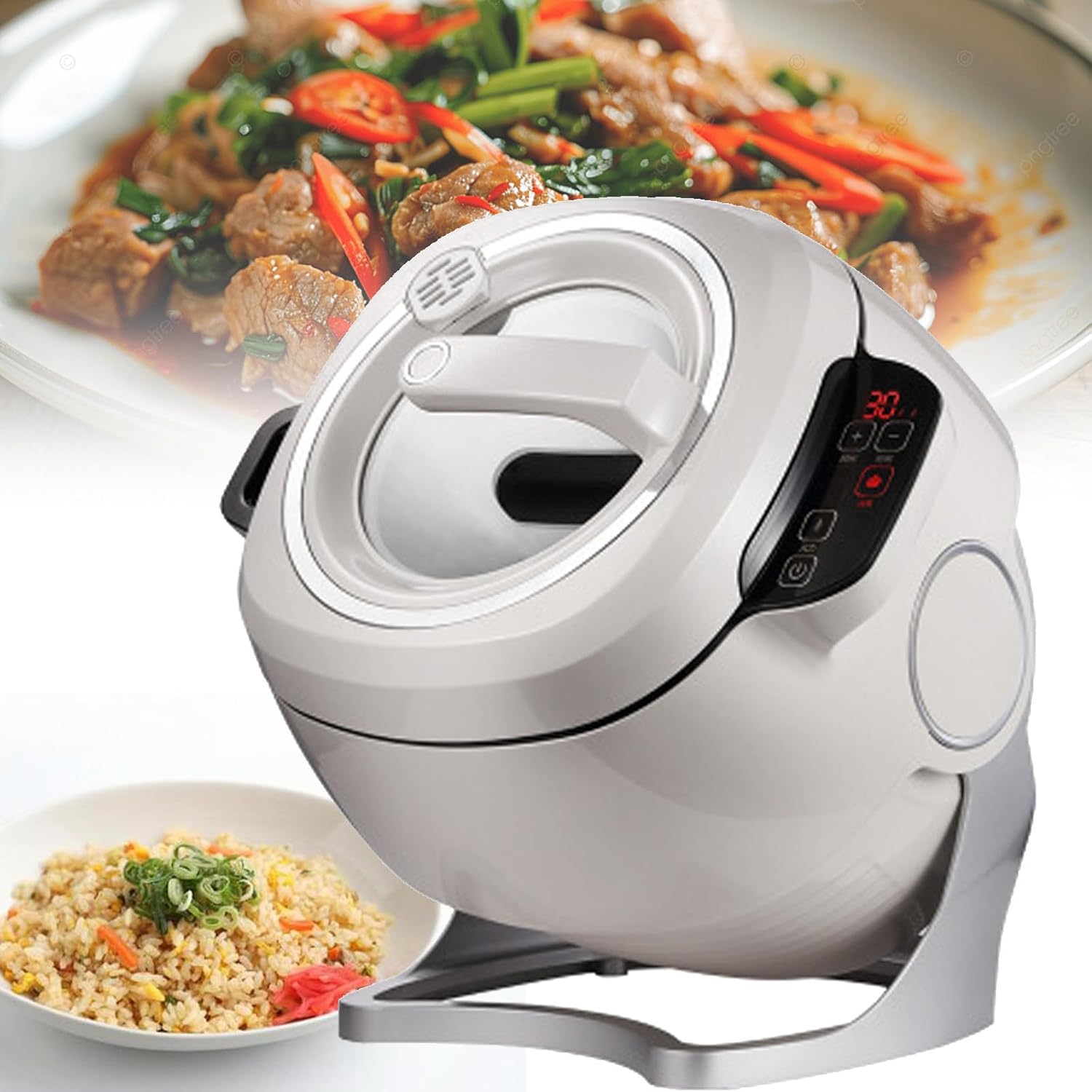 Olla Automática de Cocina 6L, 2000W, Calentamiento 360°, 110V