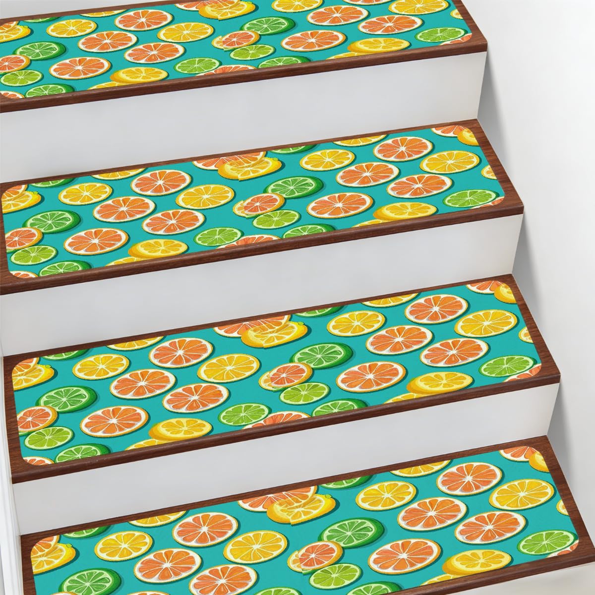 Protectores de escalera antideslizantes Mexpekil de 7.8 x 30 pulgadas para niños y mascotas