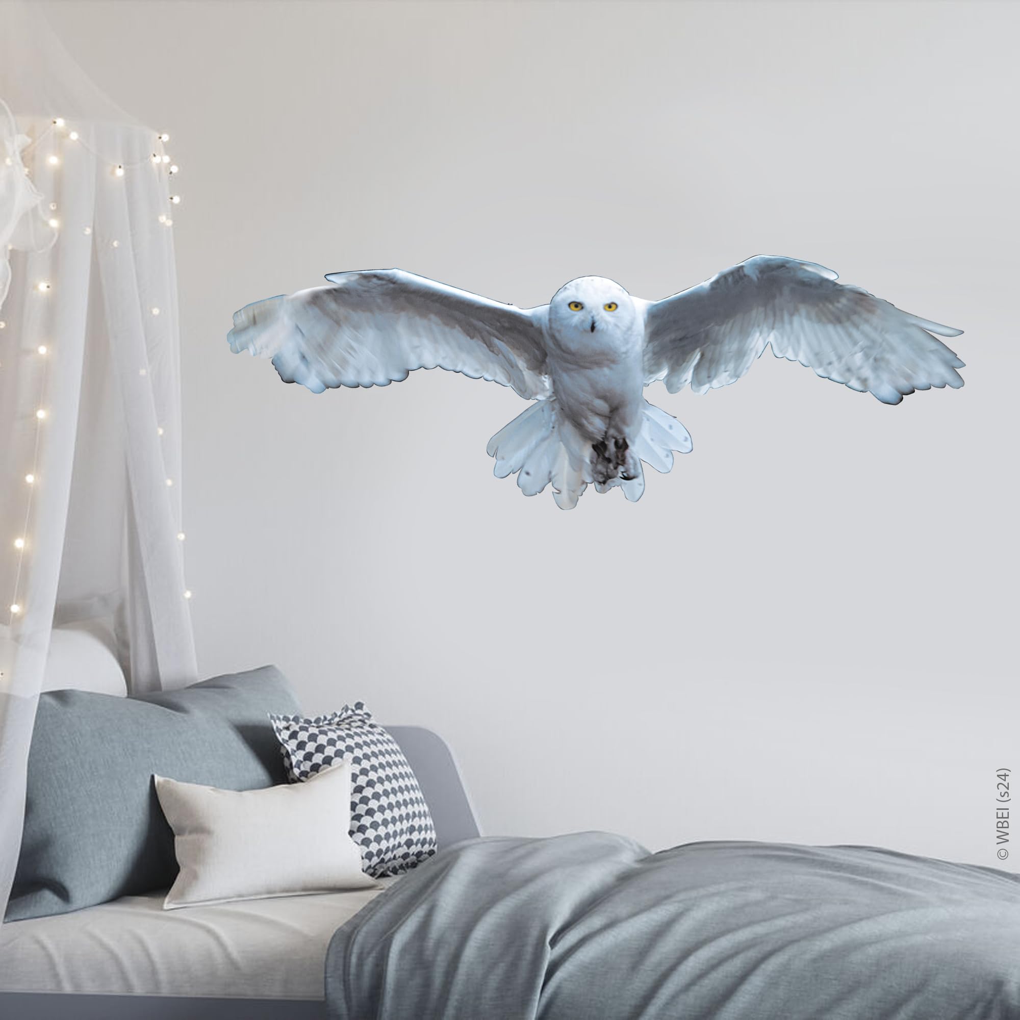 Harry Potter Wall Sticker – Hedwig Wall Decal Wizarding World Art (60cm Width x 20cm Height)
