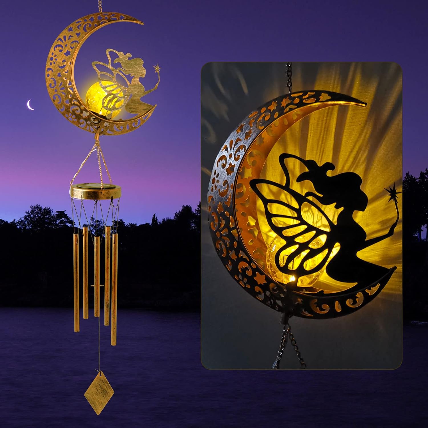 Sun Wind Chime + Moon Fairy Wind Chime