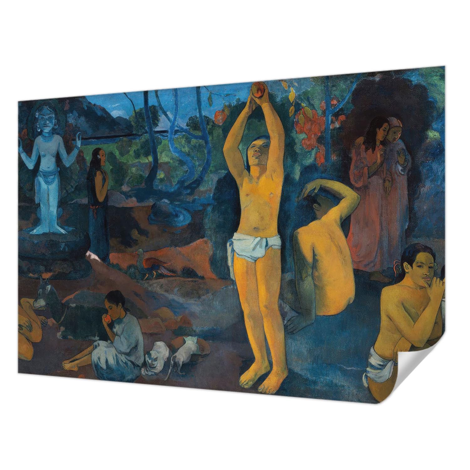 Papier peint autocollant pour chambre et salon Tulup Harmonie tropicale moderne 152x104