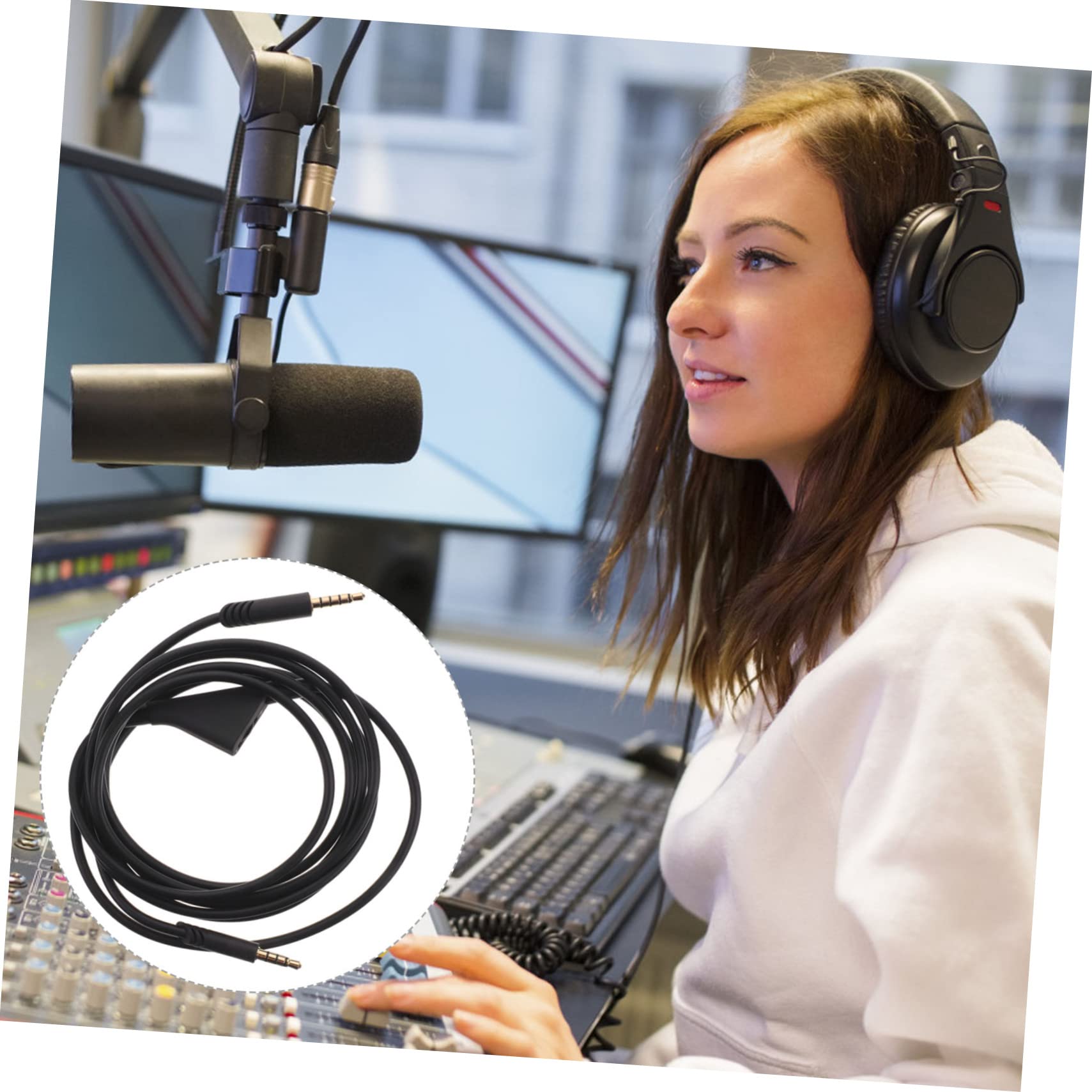OSALADI 4pièces Câble Audio De Remplacement Pour Écouteurs Cordon Pratique Et Pour Expérience Audio Optimale Avec Prise Noire