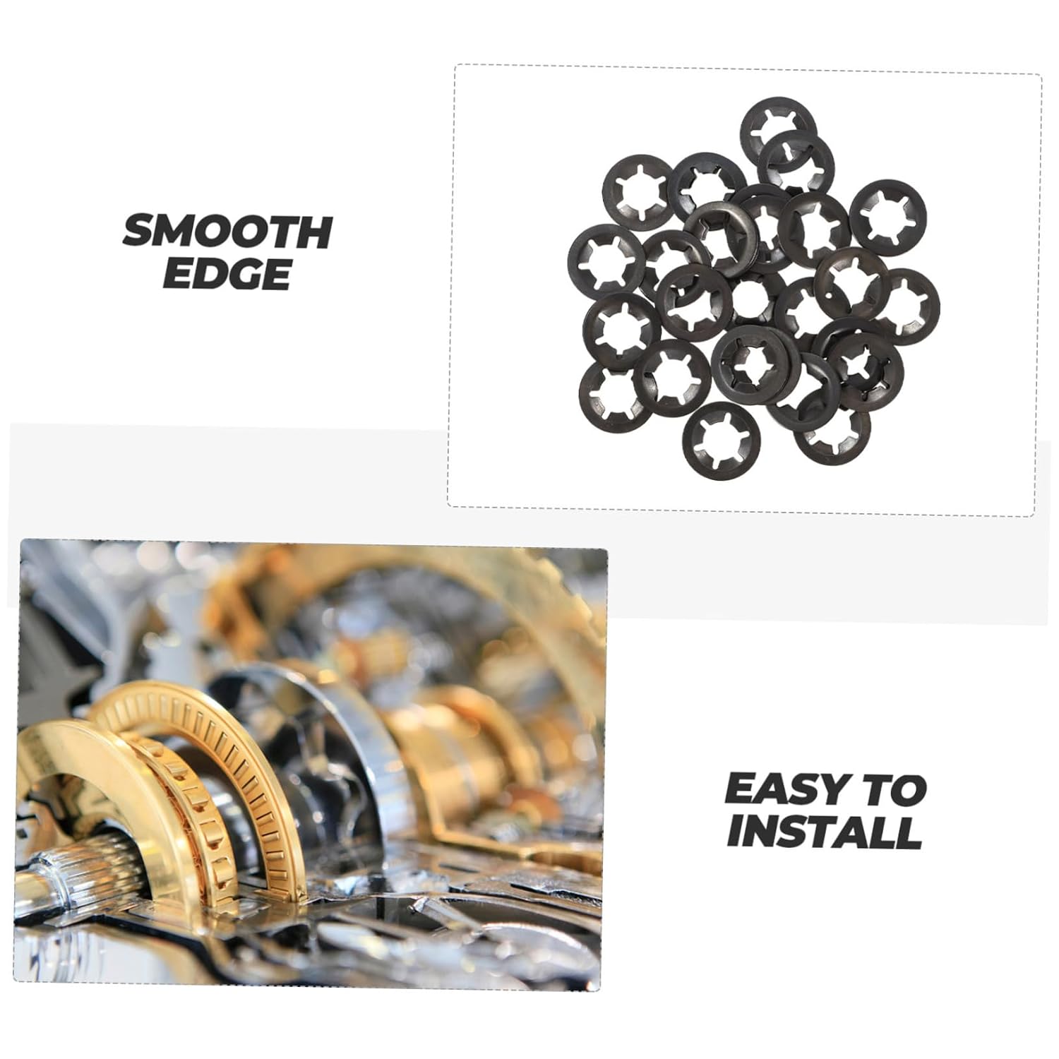Carbon Steel Internal Tooth Lock Washers 7 Sizes Quick Speeds Locking Washers Bearing Clip Ring