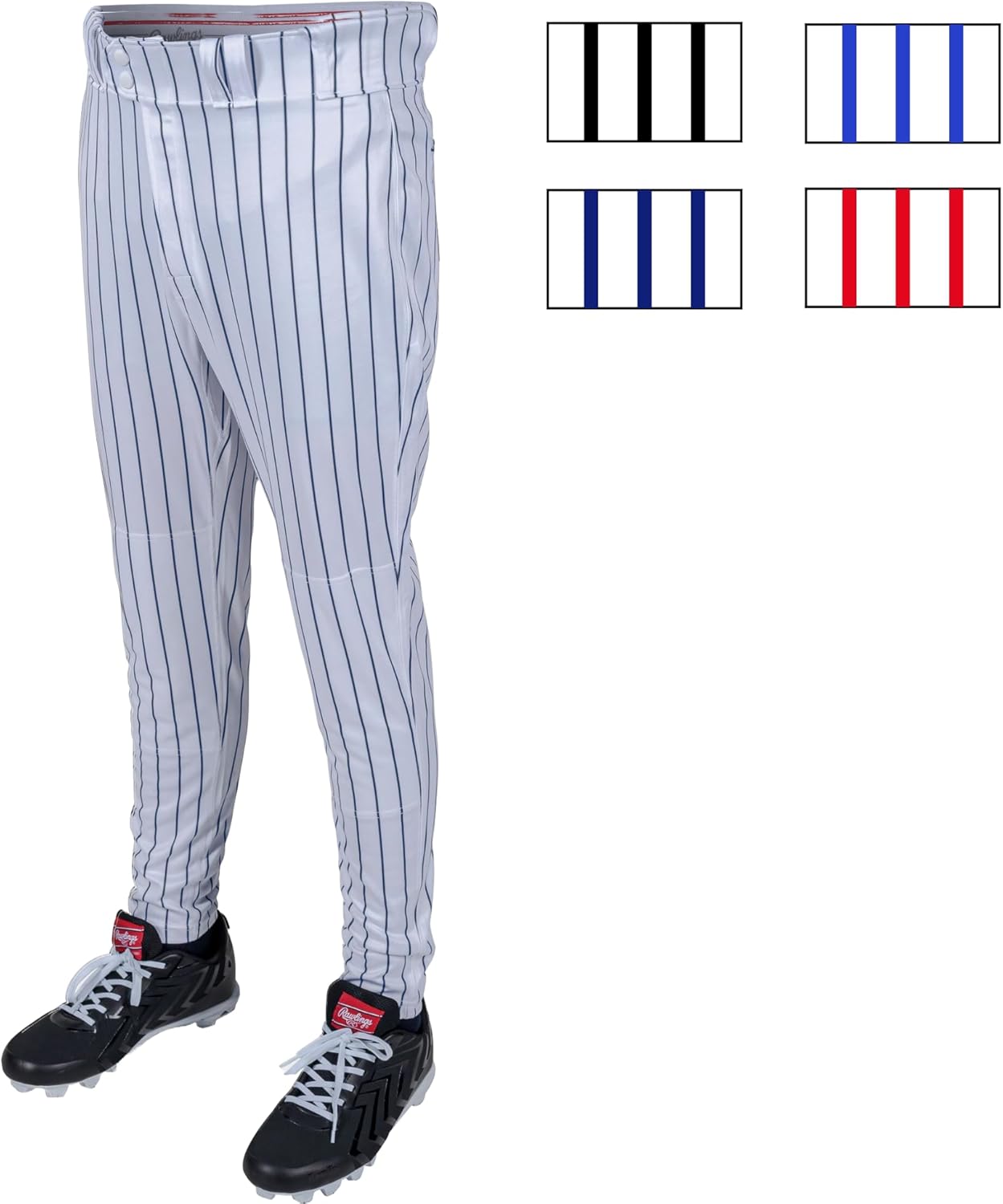 Rawlings | Boy’s Pro 150 Series Baseball Pants | Pro Taper Fit | Youth Sizes | Pinstripe | Multiple Colors
