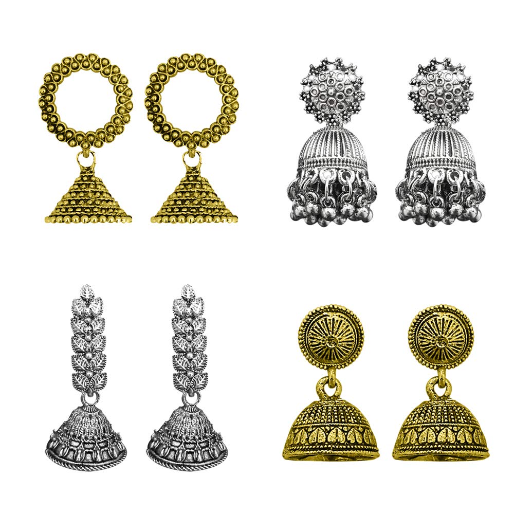 See full amazon price history chart for JewelMaze Womens Silver Plated Jhumki Earrings Combo Set of 4 (Silver, 1004008) JewelMaze Womens Silver Plated Jhumki Earrings Combo Set of 4 (Silver, 1004008) (B07S3KFJWX) Amazon Price History, Amazon Price Tracker