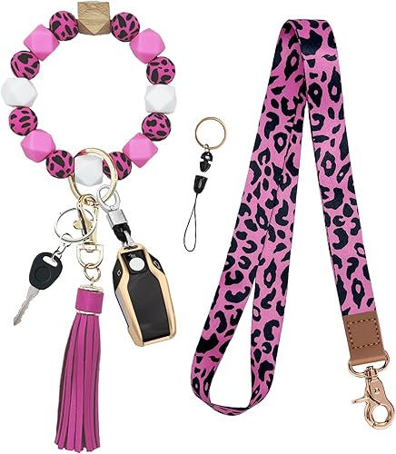 Miniatura 1 de Cordón para el cuello para llaves, pulsera con llavero, soporte para tarjetas de identificación, regalo para profesores, mujeres, hombres