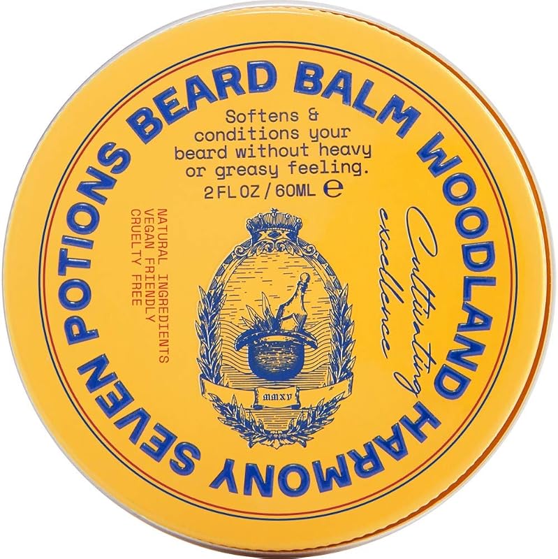 Bálsamo para Barba SEVEN POTIONS Woodland Harmony com óleo de jojoba, 60 g