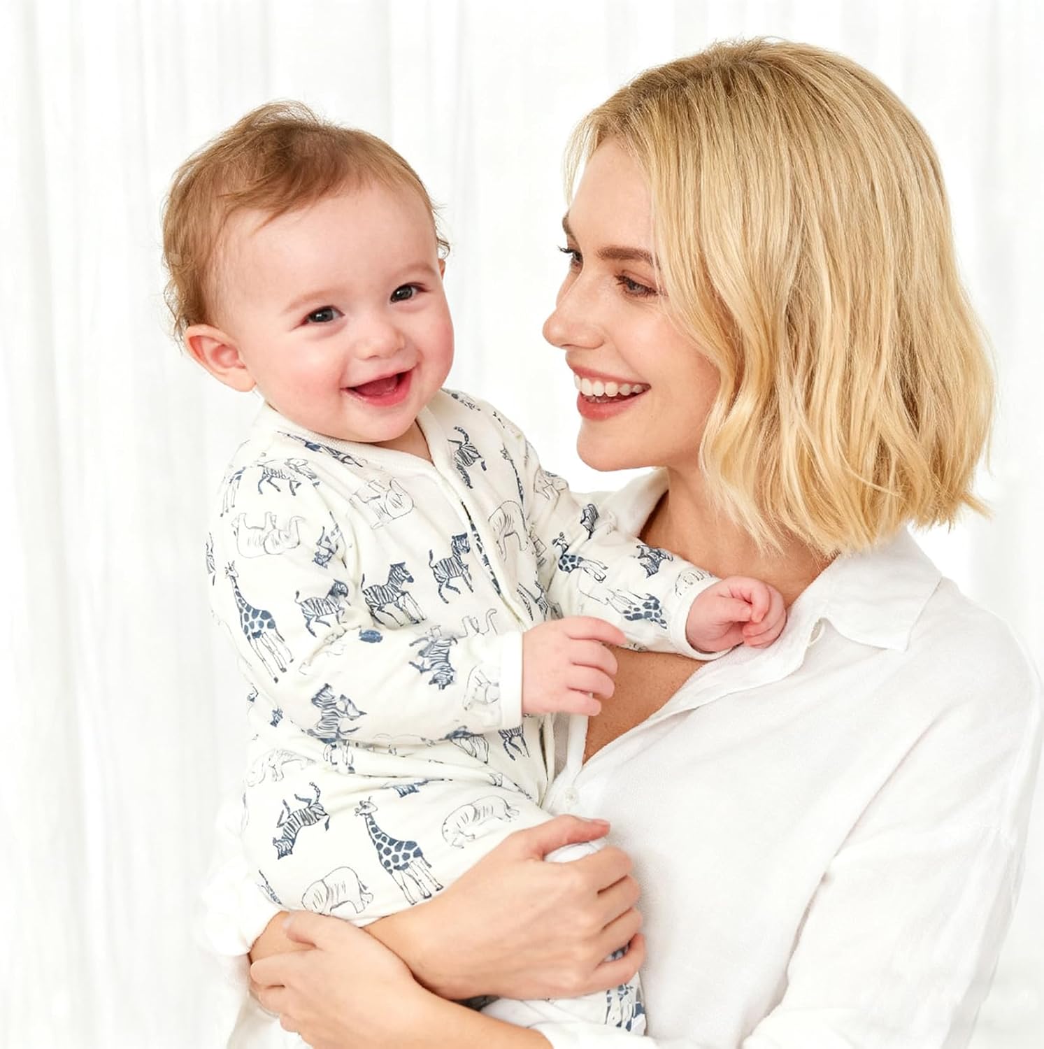 Baby Boy Girl Jumpsuit 100% Cotton Footie Long Sleeves Side Snap Summer Outfits for 0-12 Months - Image 6