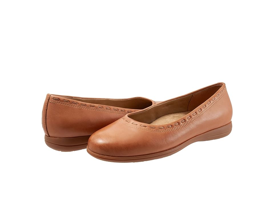 Trotters Dixie (Luggage) Women's Shoes INTERNATIONAL SHIPPING