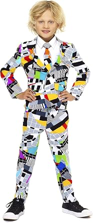 Opposuits Boys Suit - Party Outfit - Including Blazer, Pants and Tie