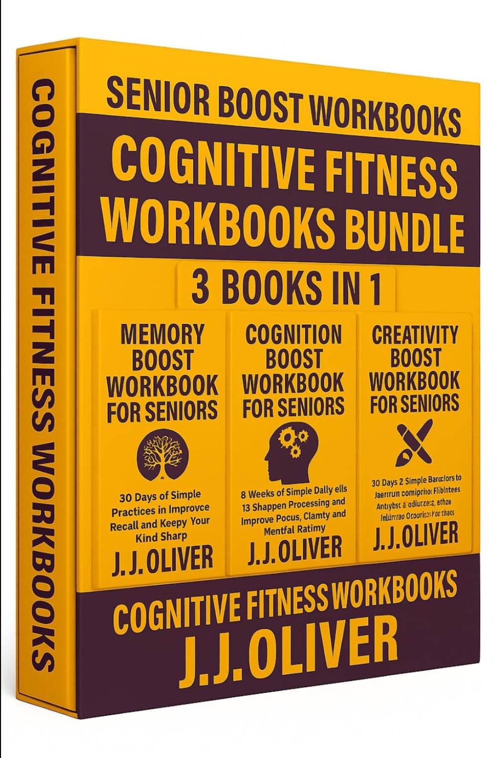 Cognitive Fitness Workbooks Bundle: 3 Books in 1 (Senior Boost Workbooks Series)