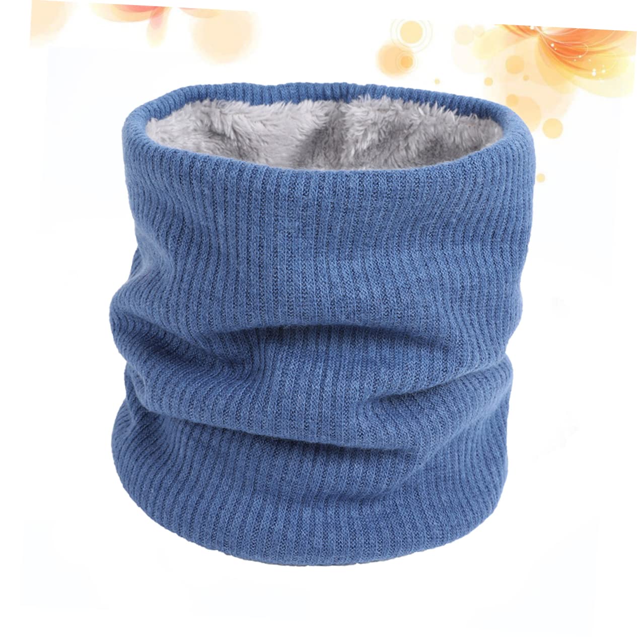 VALICLUD 3piezas Bufanda Cuello Calentador Windproof De Doble Capa Para Invierno Diseño Clásico Color Azul Accesorio Unisex Estiloso y Cálido Para Otoño y Invierno