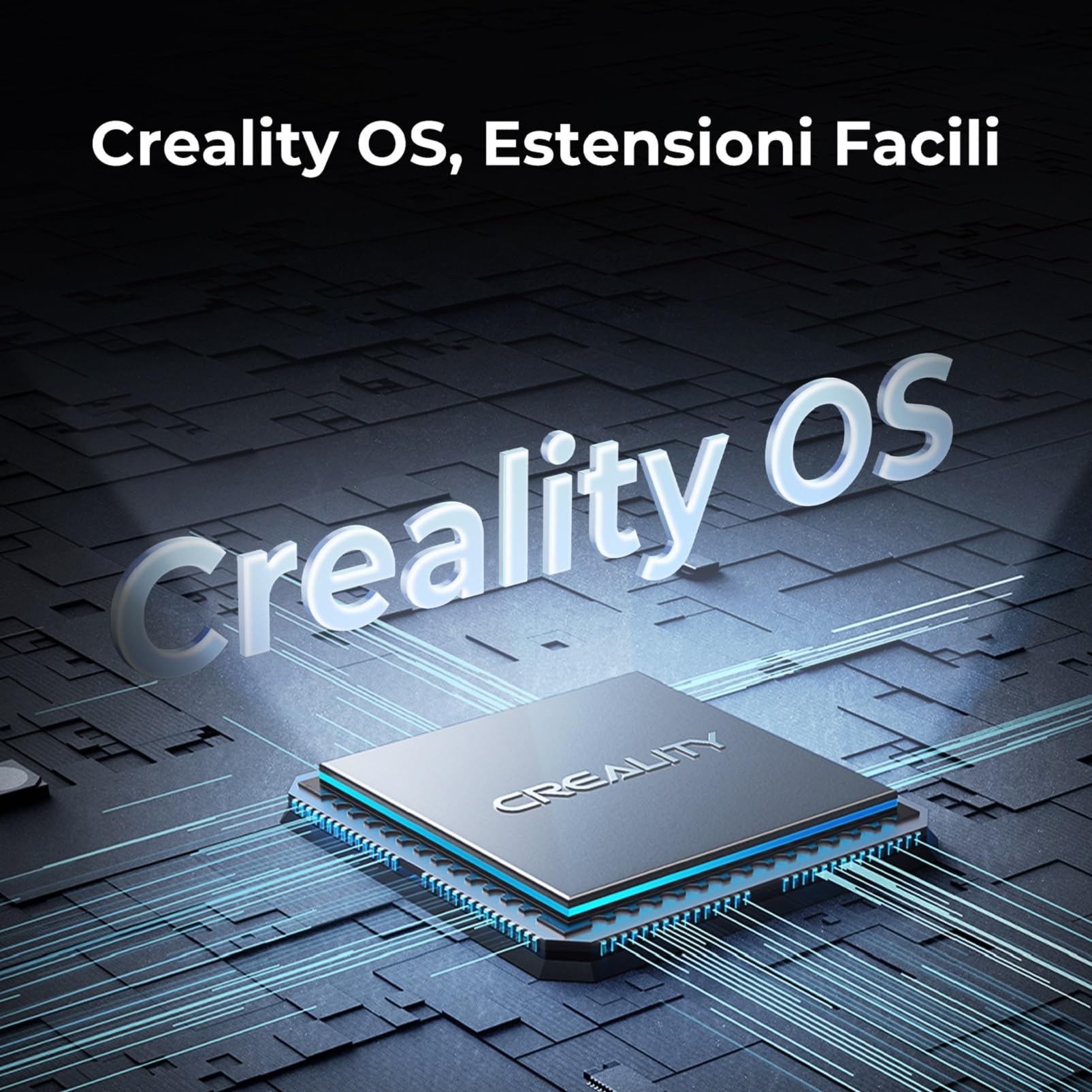 Creality K1 Stampante 3D 600 mm/s ad alta velocità, Livellamento Automatico, Dettaglio Liscio di 0,1 mm Aggiornato, Raffreddatore a Doppia Ventola, Dimensioni di Stampa 8,66x8,66x9,84 po