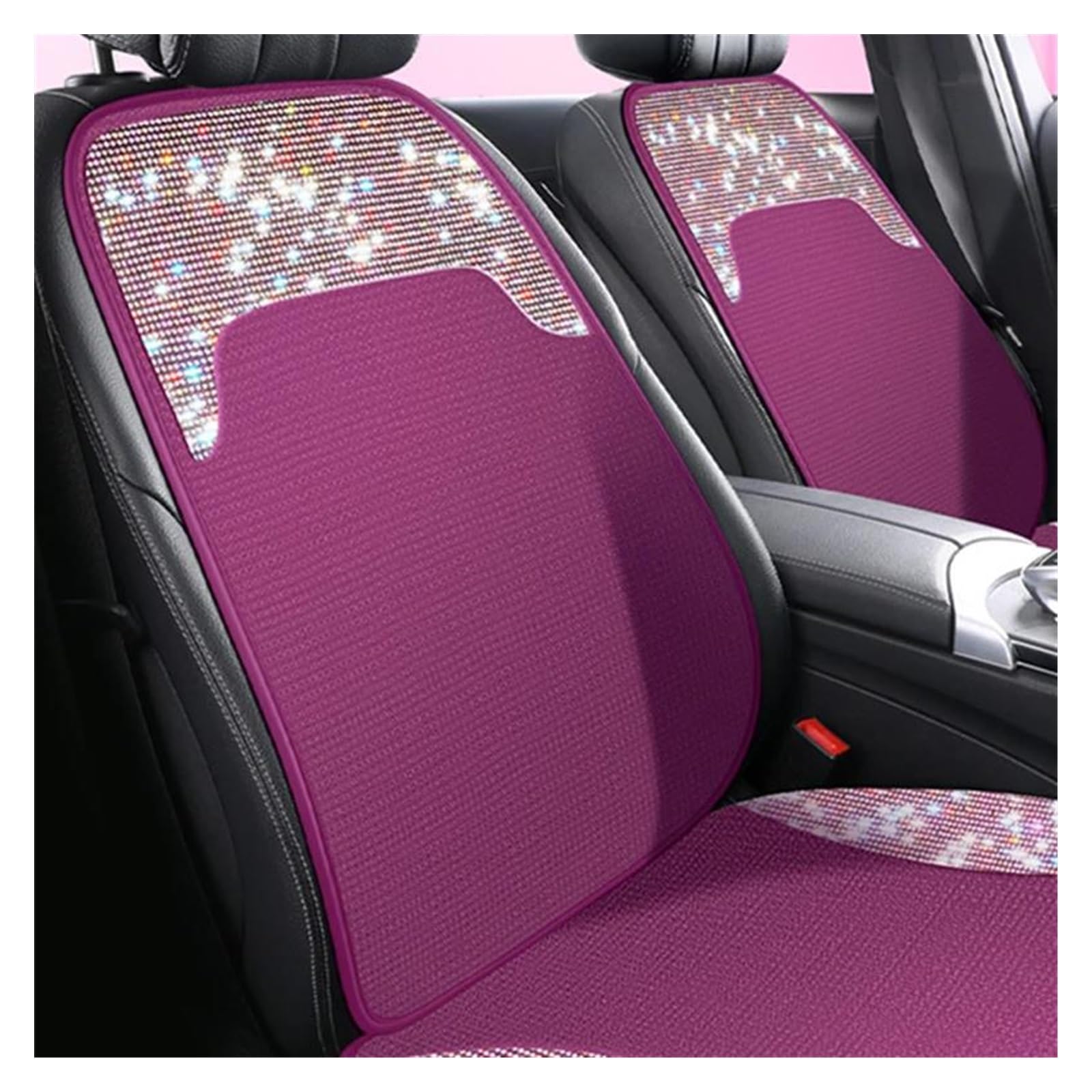 Housse de protection de siège pour femmes contre l'usure avec strass violets - 6