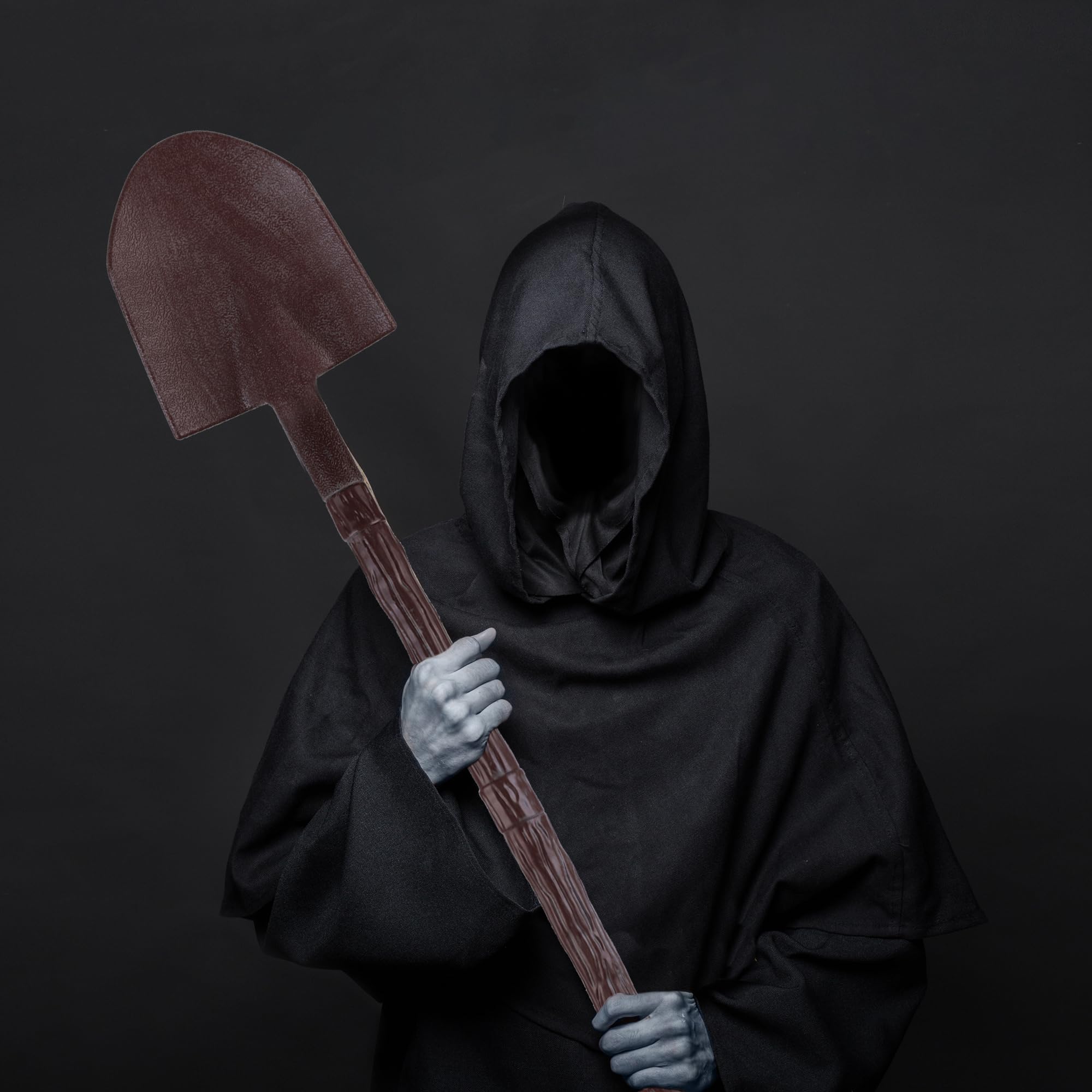 Halloween Kunststoff Schaufel-50inches Halloween Requisiten Halloween Party, Serienmörder Kleidung Zubehör Tod Kostüm Dress up Abnehmbare Cosplay Zubehör, langlebig und leicht