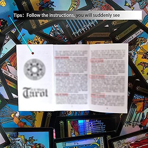 Miniatura 2 de VOVCIG Cartas de Tarot bilingües - Inglés y Español, Incluye Libro Guía y Mantel Especial