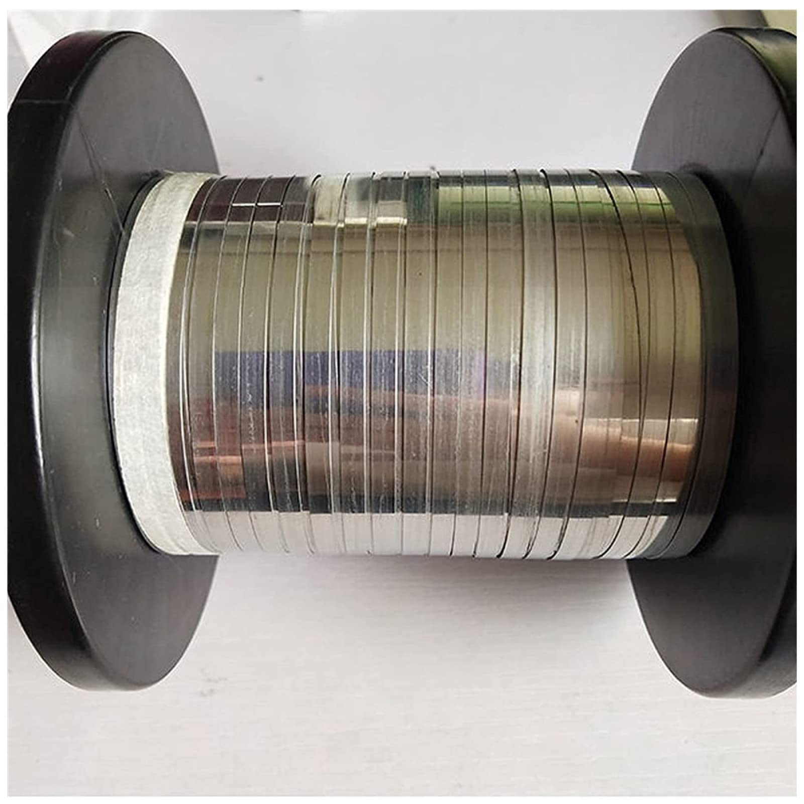 Peso 1 kg de cinta plana de níquel cromado, alambre plano resistente a altas temperaturas, cinta de calefacción, apta para hervidores de agua/contador (5 mm de ancho, 0,3 mm de grosor)