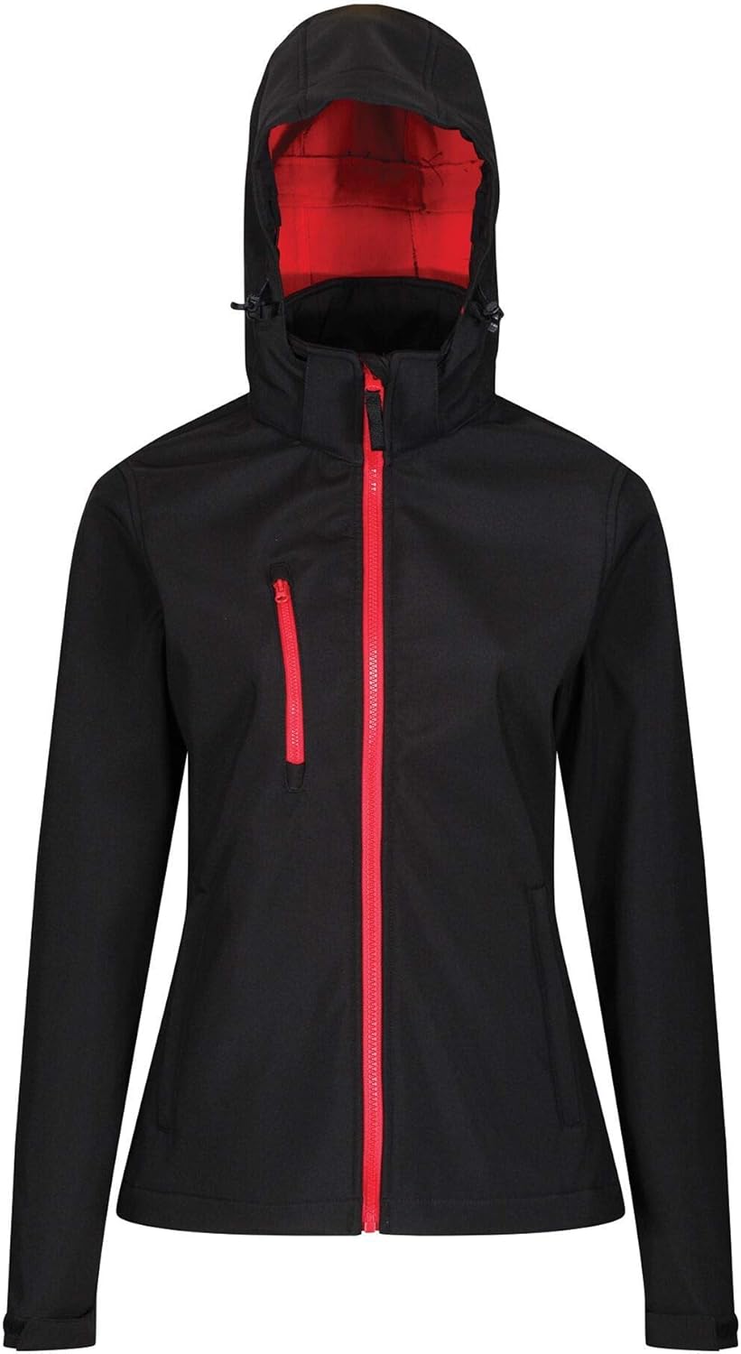 Regatta Womens/Ladies Venturer 3 Layer Membrane Soft Shell Jacket (16 US) (Navy/French Blue)