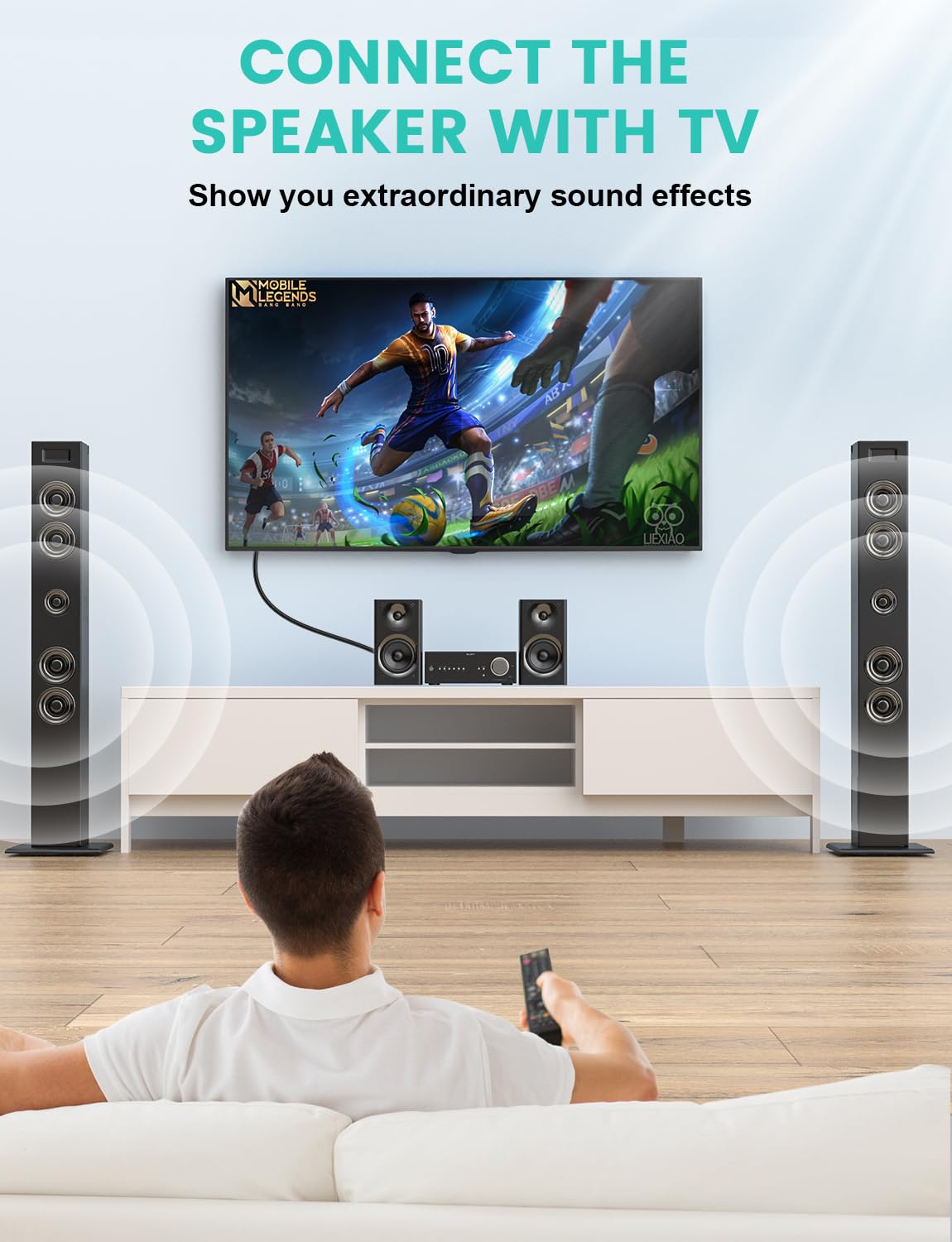 EMK Câble audio optique numérique, cordon en fibre optique tressé en nylon, Toslink vers Toslink (S/PDIF), plaqué or 24 carats, mâle vers mâle, prend en charge Home Cinéma, barre de son, TV, PS4, Xbox