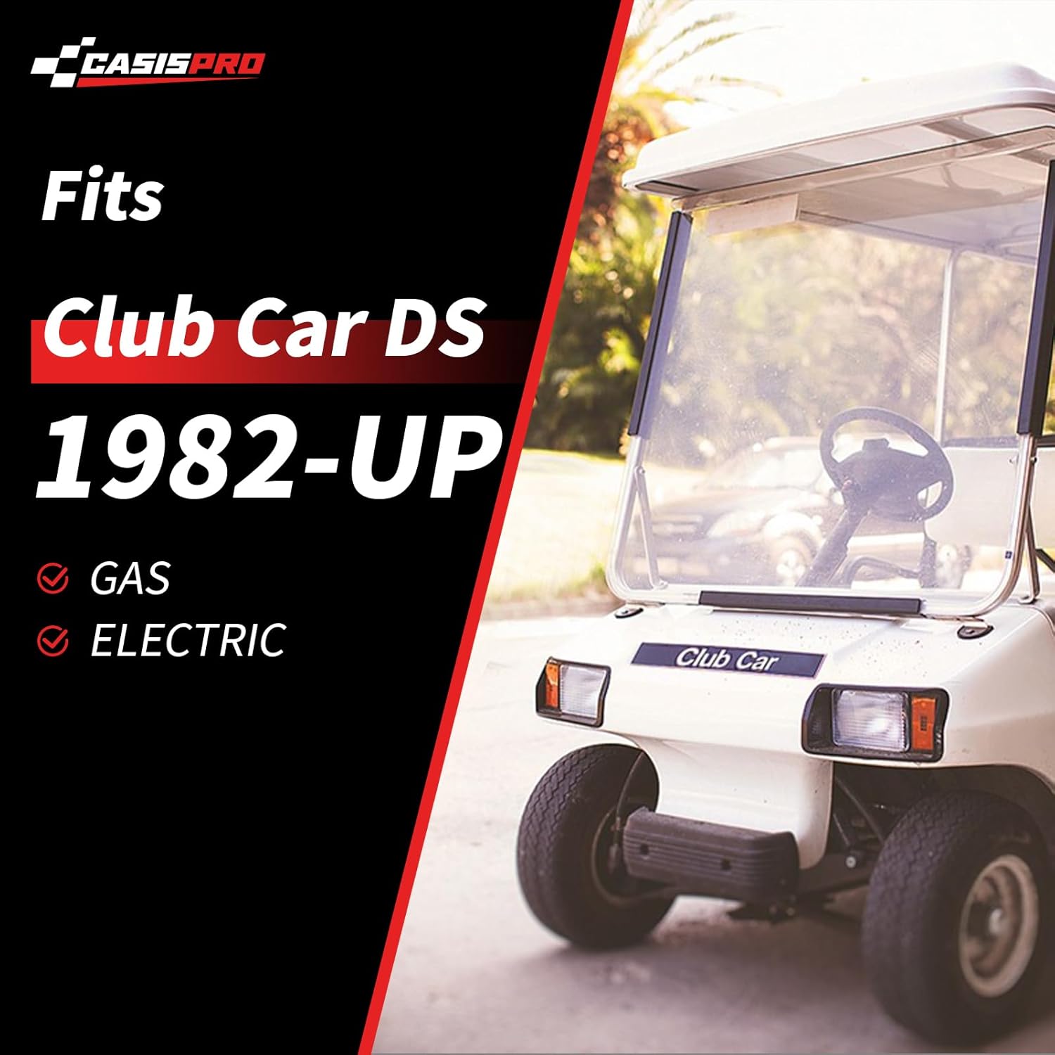 Heavy Duty Golf Cart Rear 4-Leaf Spring Kit for Club Car DS 1982-UP, Club Car Rear Leaf Spring Kit with Bushings & Sleeves, OEM# 102006501 1014675 1011149 1012618 1012324 1010974