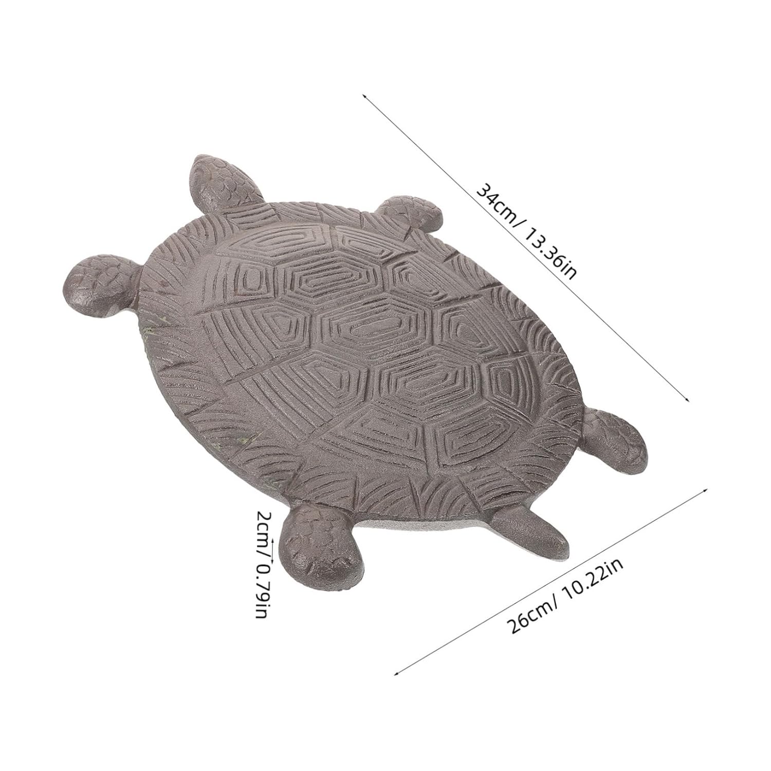 Kisangel Turtle Stepping Stone Mold Cast Iron Garden Pathway Stone Walkway Paver Memorial