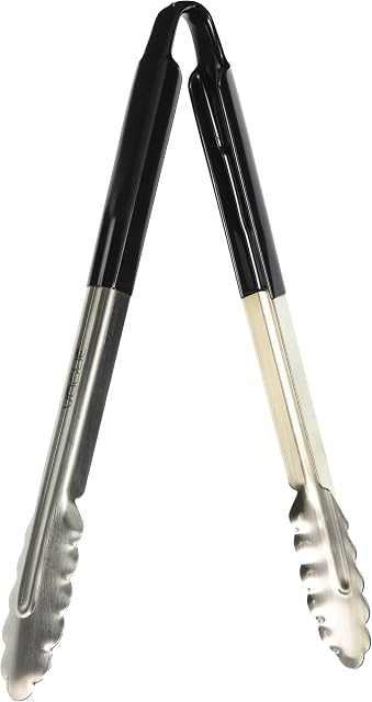 Hygiplas CB153 Colour Coded Serving Tong Black - 300mm,11(L)"/ 290mm