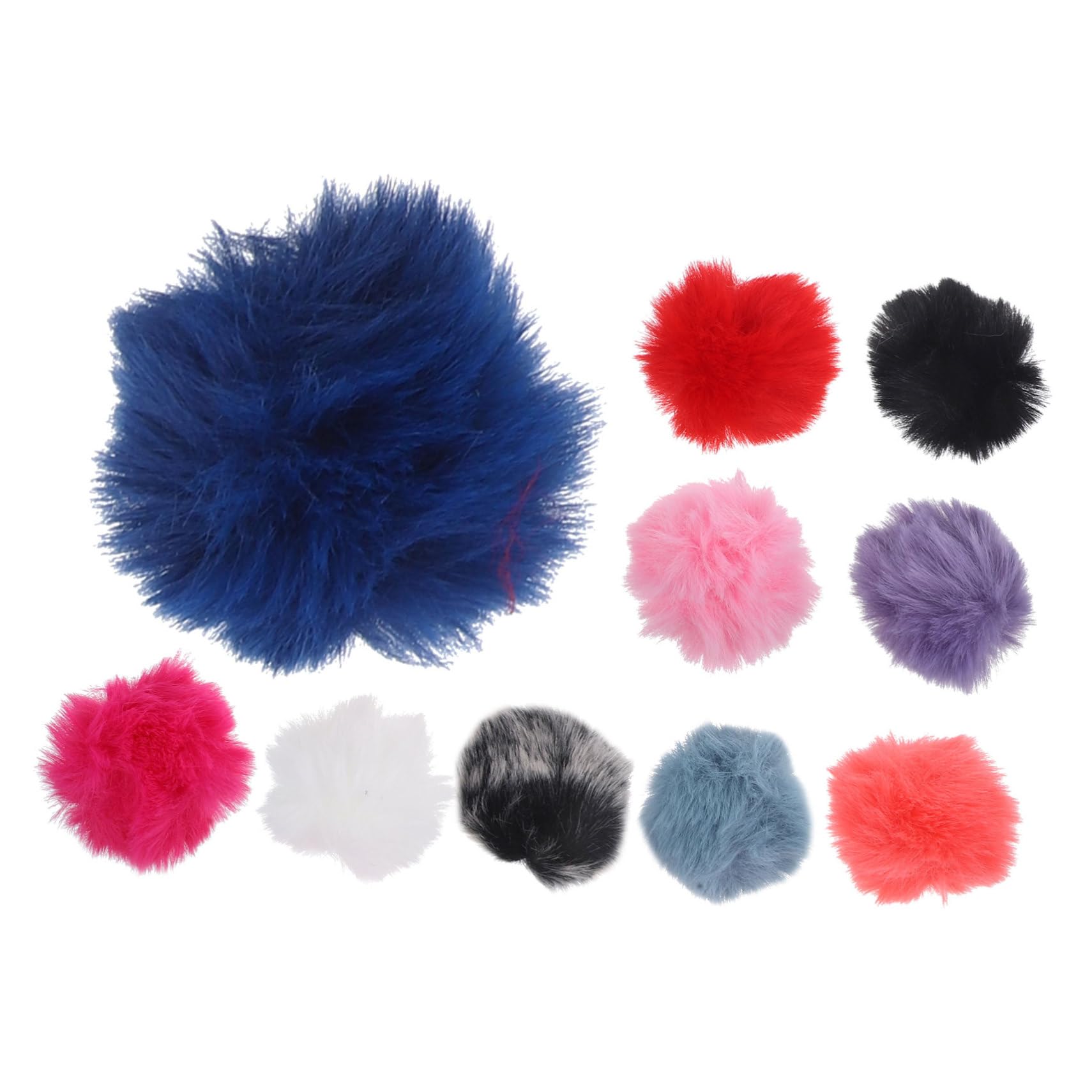 UPKOCH 5 Sätze Pelziger Mikrofon-windschutz Geschmeidiges Material Windschutz-muffs-abdeckung Für Rundfunksprecher Sänger Einfache Installation 10 Stück * 5
