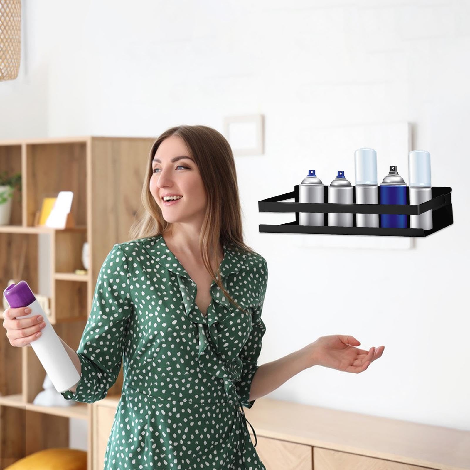 Étagère Murale Pour Bouteille De Nettoyage | Support Mural Pour Pulvérisateur De Nettoyage – Support De Pulvérisation De Nettoyage Peu Encombrant Avec Accessoires De Montage Pour Cuisine, Garage