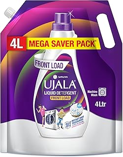 Ujala Front Load Liquid Detergent Mega Saver 4L Refill Pack | Designed For Tough Dirt Removal | Superior Colour Care with Price In India