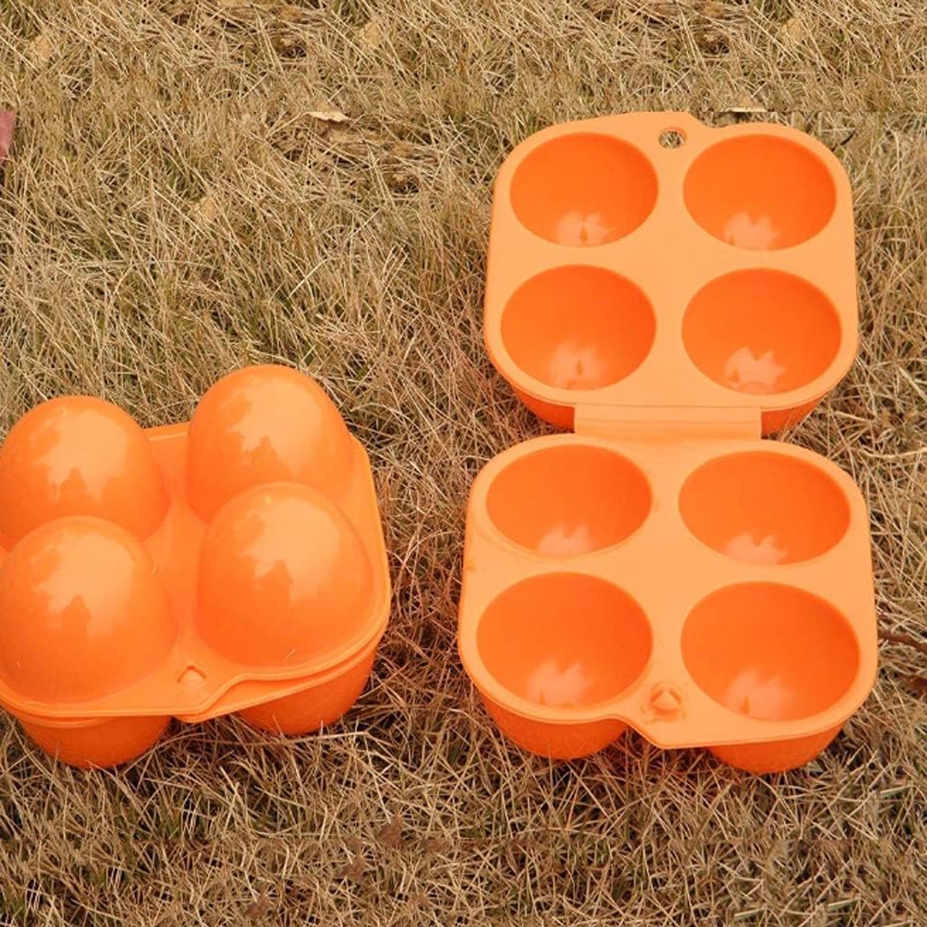 Portable Camping and Hiking Vehicle 4 Grid Egg Box, Convenient Kitchen Container, Storage, Outdoor Tool