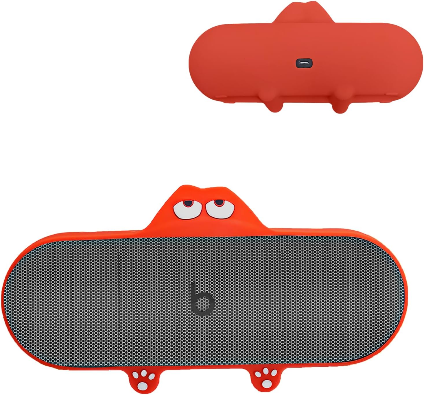 Case for Beats Pill (2024 Release),NOUKAJU Silicone Protective Cover,Drop-Proof,Scratch-Proof,Shock-Proof,Protective Case for Beats Pill Portable Bluetooth Speaker 2024 Release(Red)