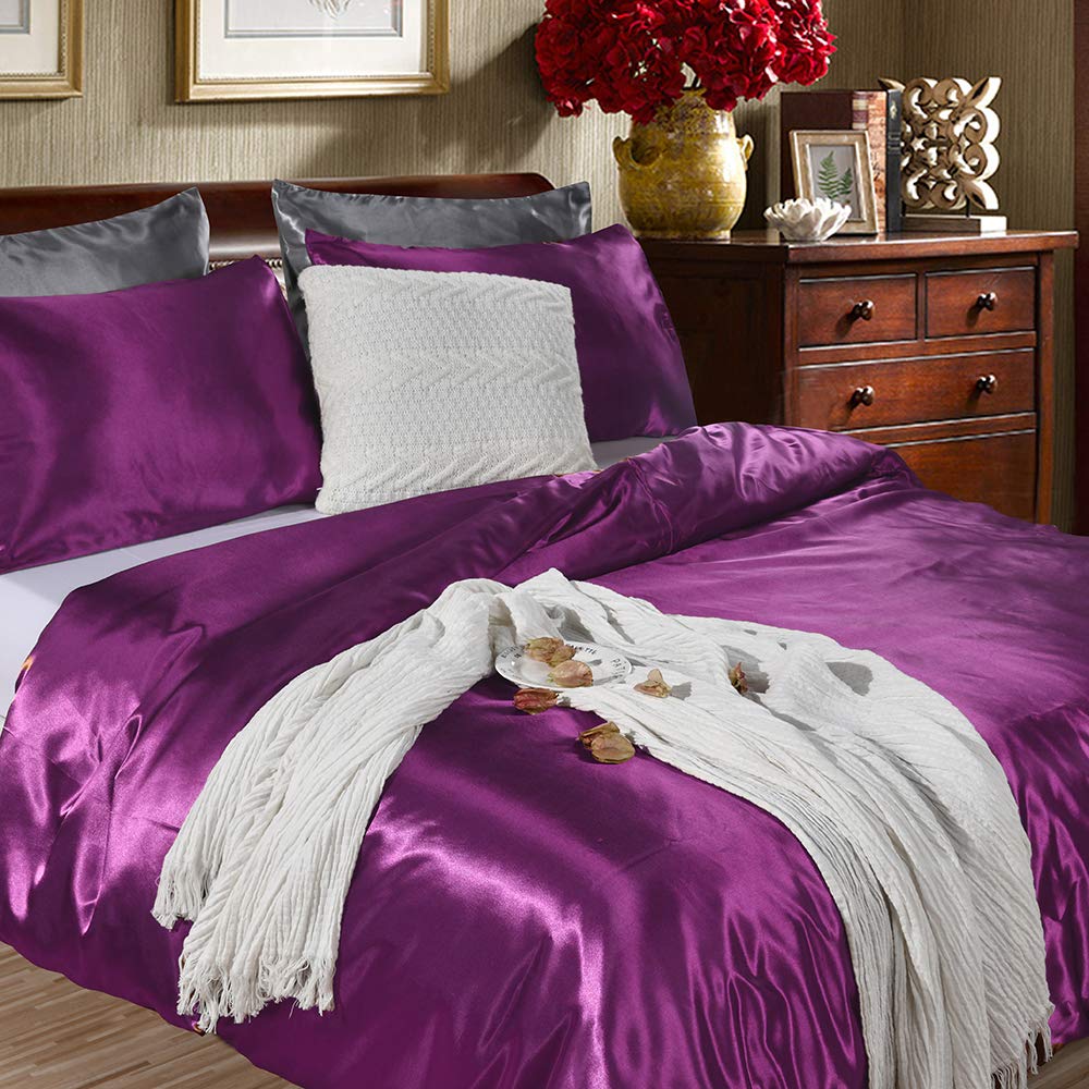 Loussiesd Set di biancheria da letto per letto king size, motivo 3D famosa città, leggero e morbido, in microfibra blu, con chiusura a cerniera, set di biancheria da letto Tower, 3 pezzi