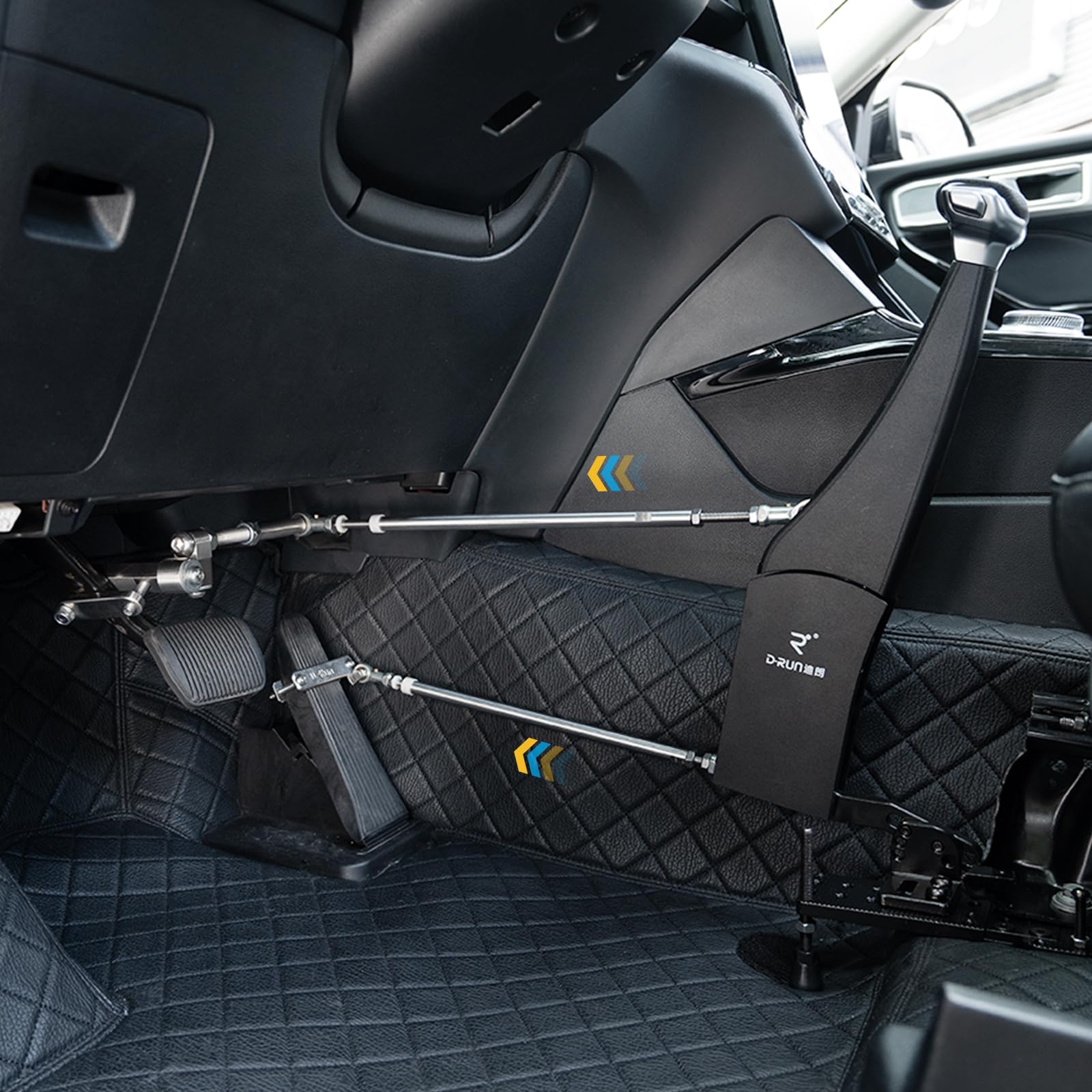 CQmuniu Hand Controls for Disabled Drivers,Handicap Driving Hand Controls,Hand Controls for Vehicle with Steering Wheel Spinners,Suitable for 99% Vehicle Models (Generation 2)