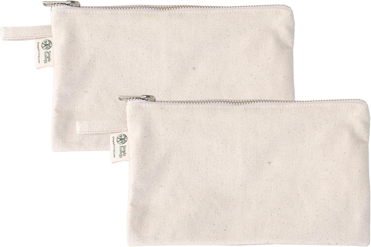 Simple Ecology Organic Cotton Canvas Padded Toiletry, Cosmetic, Travel Bag - Green